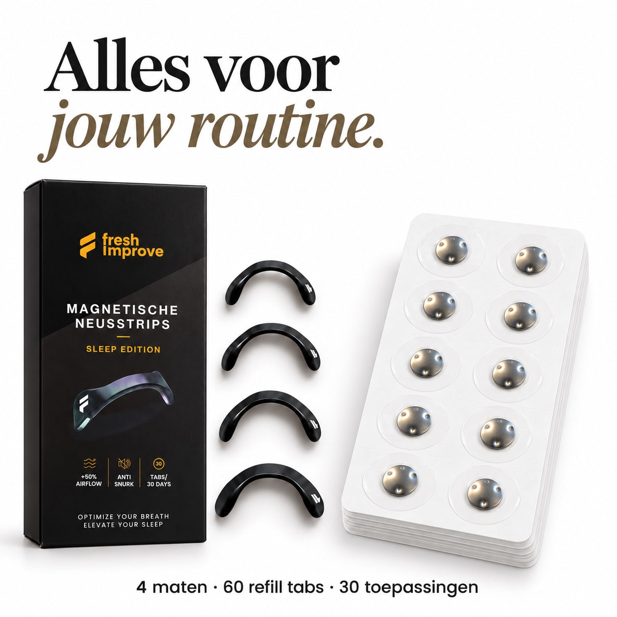 Magnetische Neusstrips - Premium Black