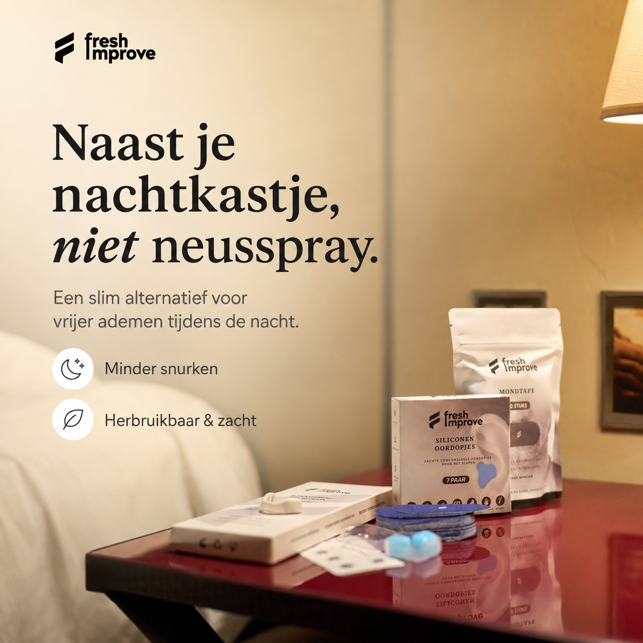 Magnetische Neusstrips - Sport & Sleep | Pearl White