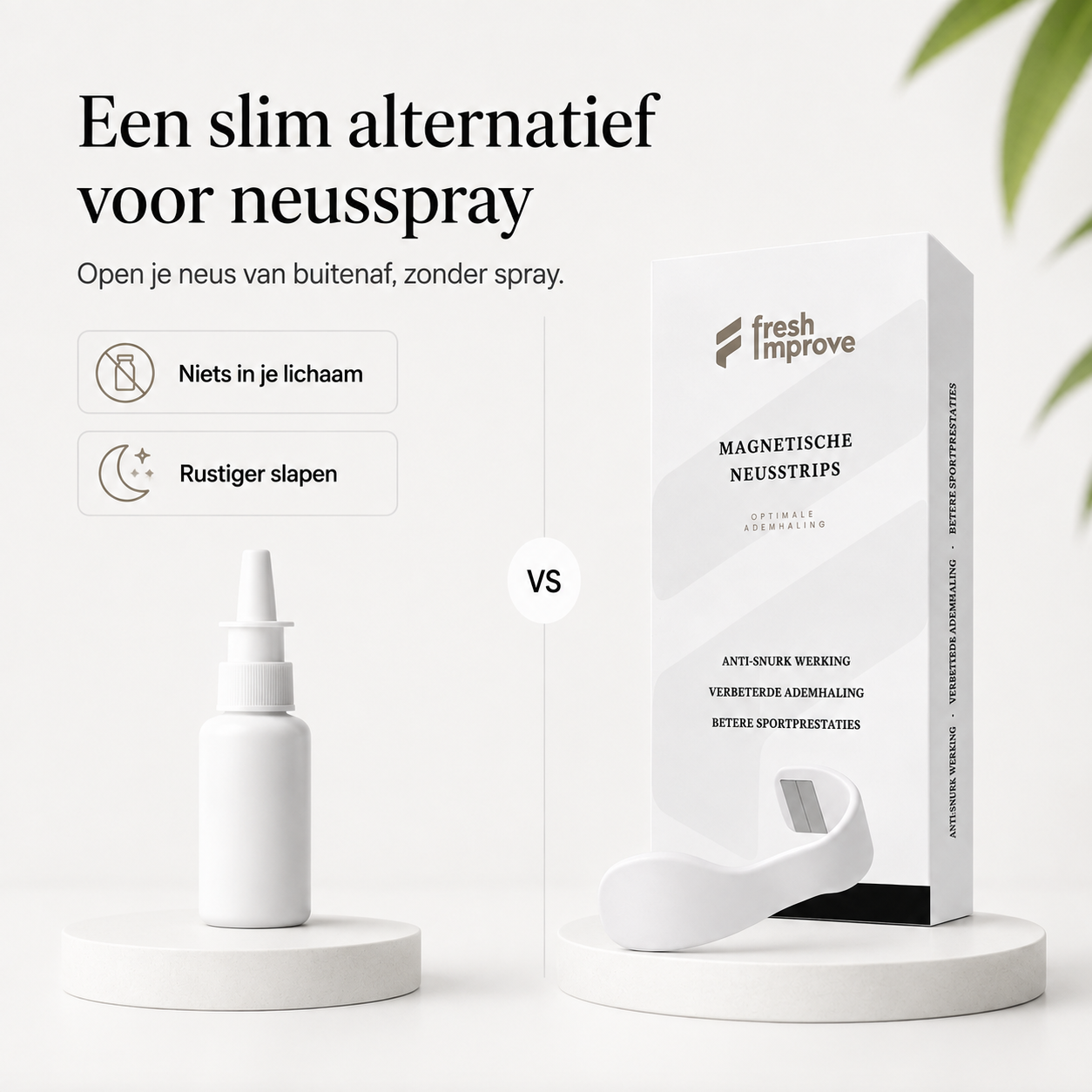 Magnetische Neusstrips - Sport & Sleep | Pearl White
