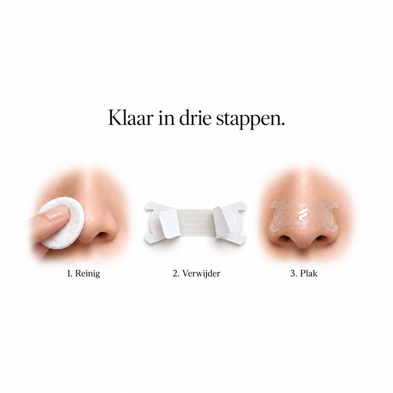 neusstrips aanbrengen