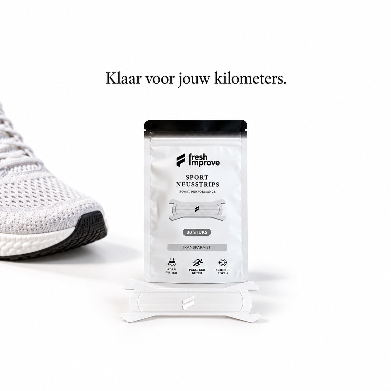 neusstrips hardlopen