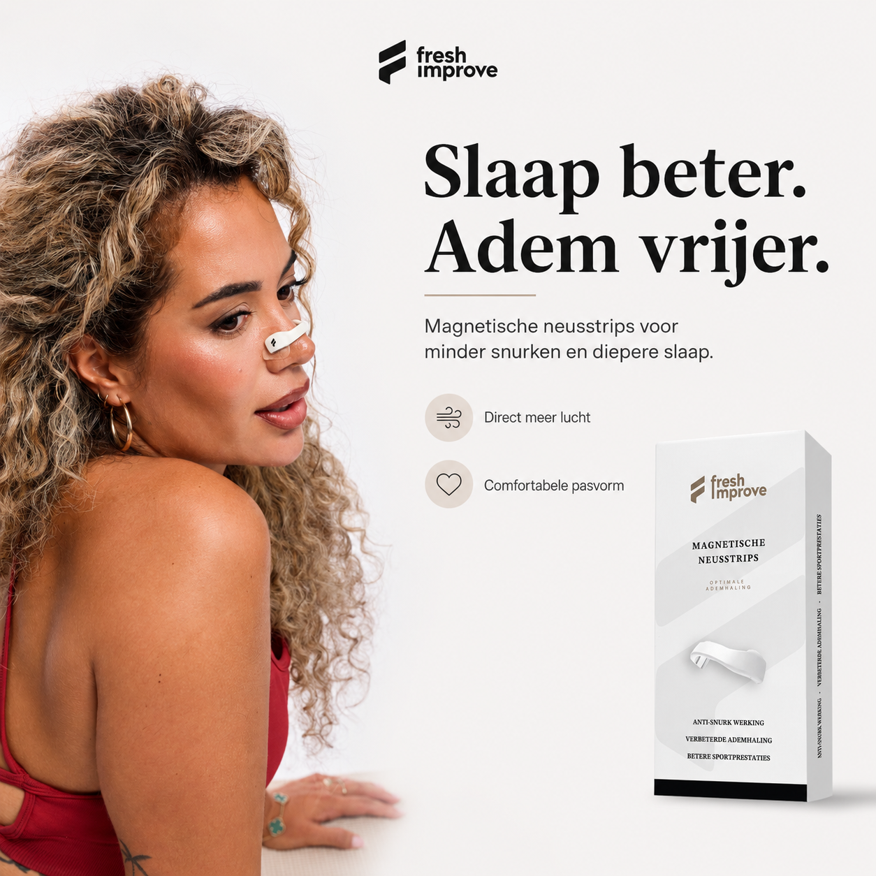 Magnetische Neusstrips - Sport & Sleep | Pearl White