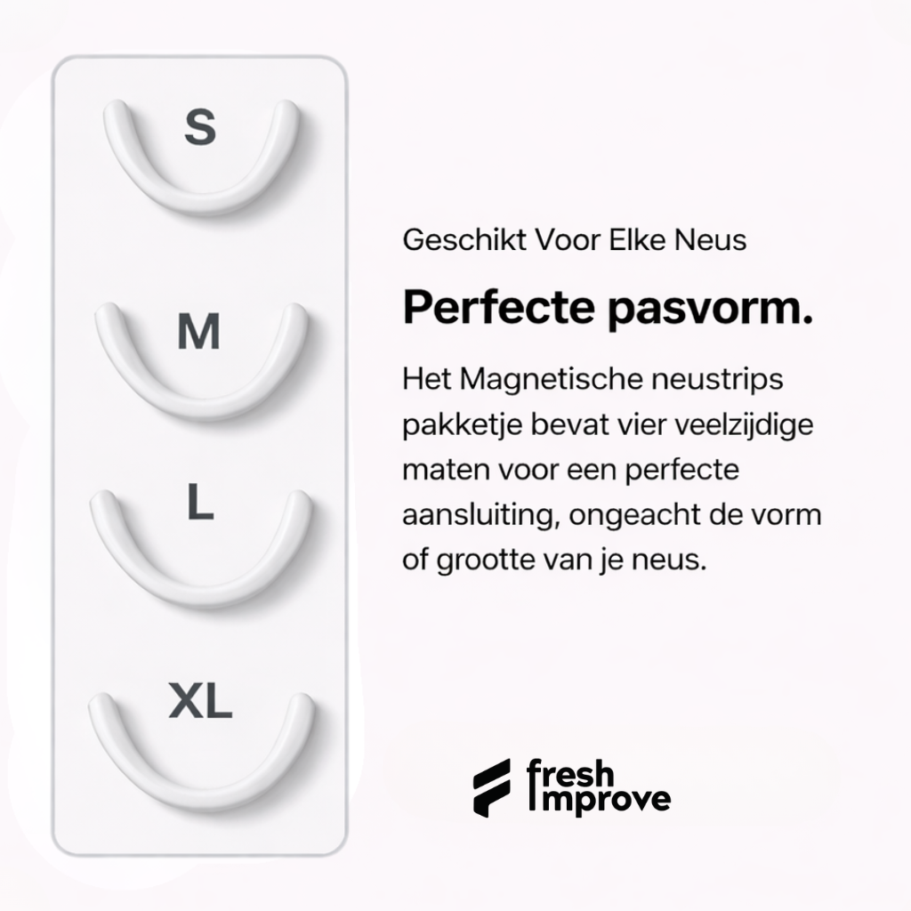 witte magnetische neusstrips maten